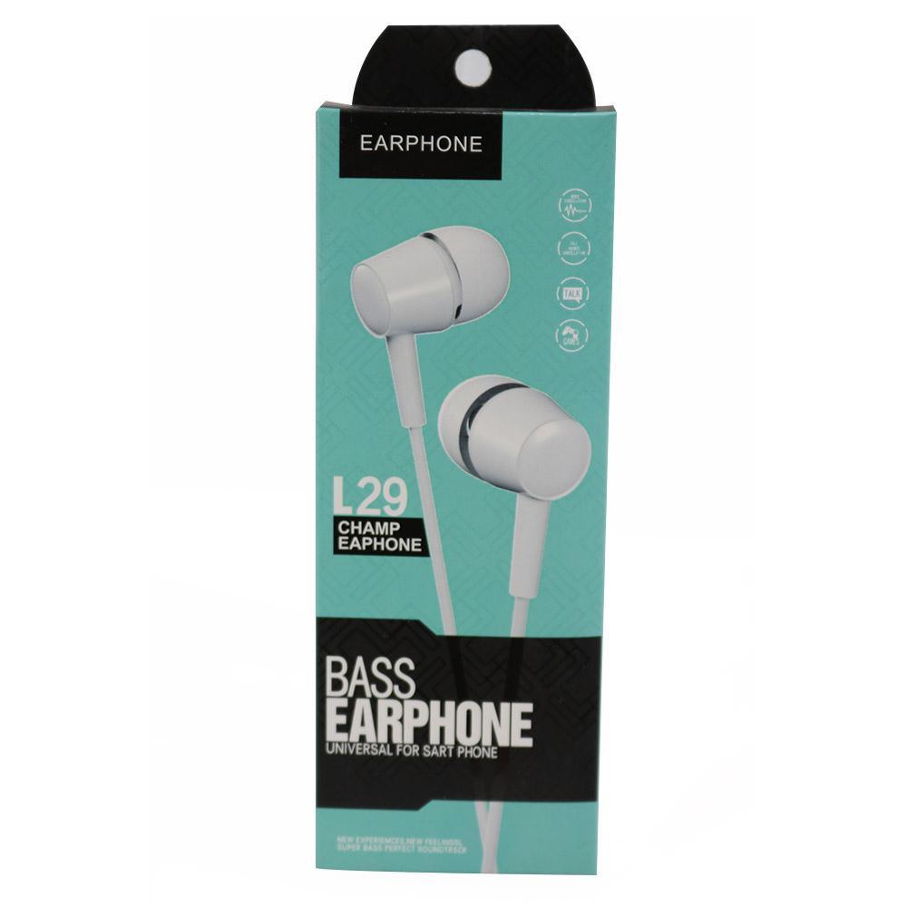 Earphone With Micro D21-L29 White Phone Acce
