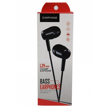 Earphone With Micro D21-L29 Black Phone Acce