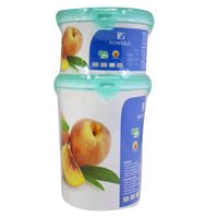 Power.G -Sina Rounded Tupperware set (2 Pcs ) / L944/L946 - Karout Online -Karout Online Shopping In lebanon - Karout Express Delivery 