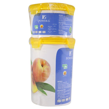 Power.G -Sina Rounded Tupperware set (2 Pcs ) / L944/L946 - Karout Online -Karout Online Shopping In lebanon - Karout Express Delivery 