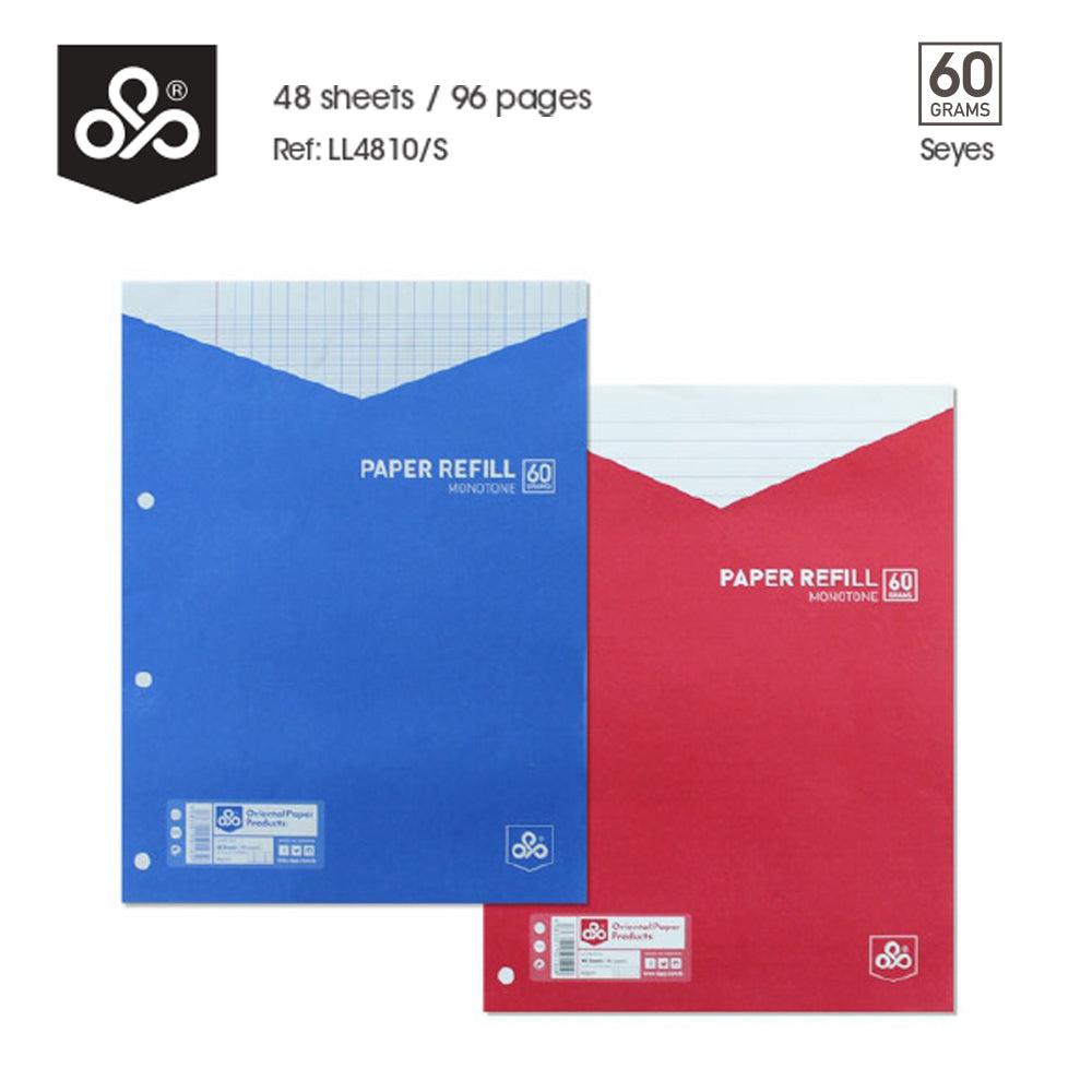 Opp Monotone Paper Refill 48 sheets - Seyes - Karout Online -Karout Online Shopping In lebanon - Karout Express Delivery 