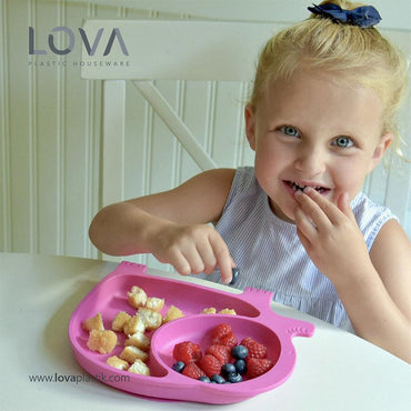 Lova Kids Food Plate Elephant - Karout Online -Karout Online Shopping In lebanon - Karout Express Delivery 