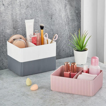 Lova Plastic Two Compartment Stackable Organizer / 030 - Karout Online -Karout Online Shopping In lebanon - Karout Express Delivery 