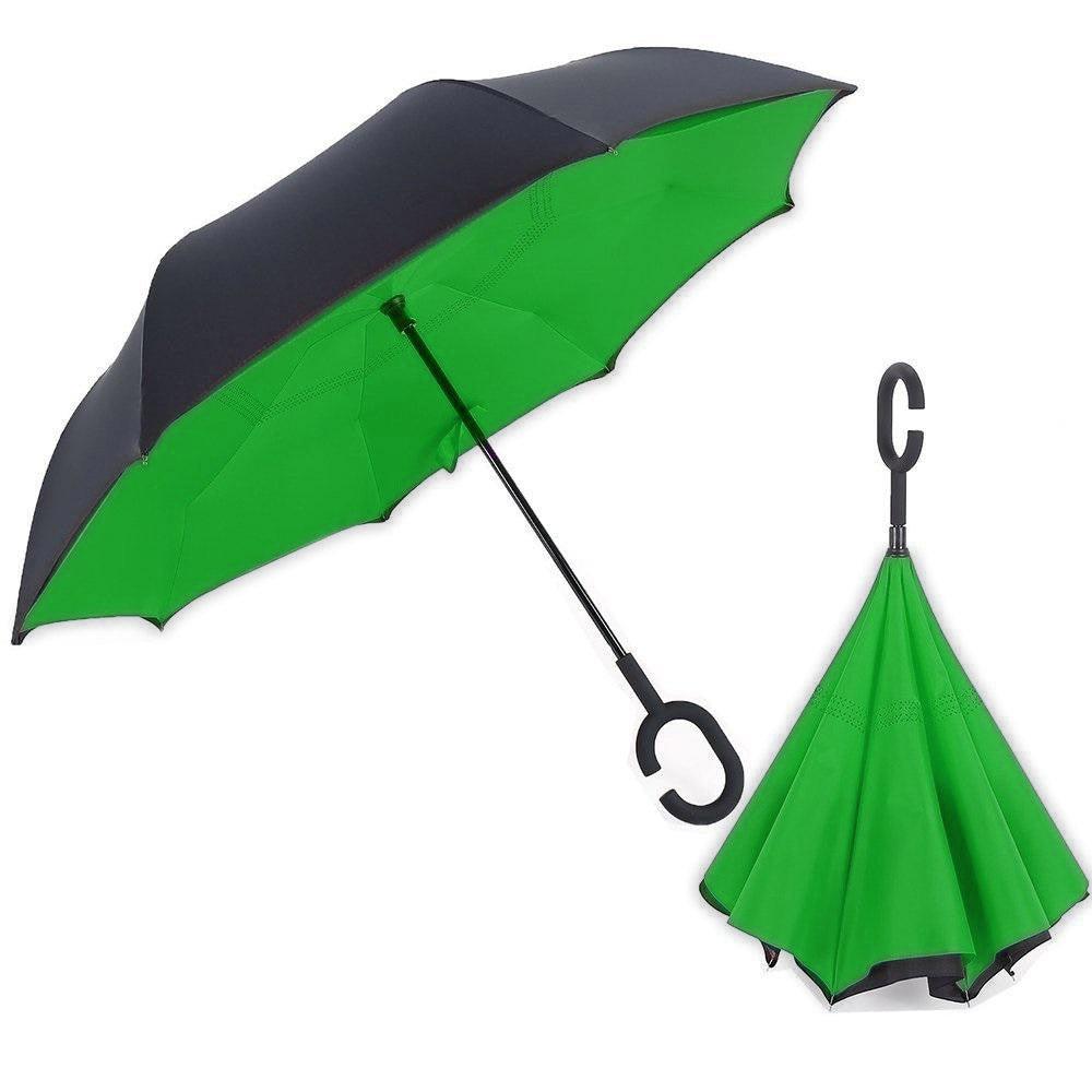 Reverse Umbrella Folding Double Layer Inverted C Hand Holder Stand / 010 - Karout Online -Karout Online Shopping In lebanon - Karout Express Delivery 