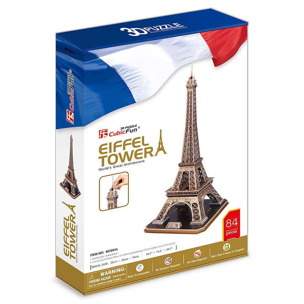 CubicFun Eiffel Tower 3D Puzzle 84 Pcs - Karout Online -Karout Online Shopping In lebanon - Karout Express Delivery 