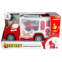 King Toys Fire Truck With Bag - Karout Online -Karout Online Shopping In lebanon - Karout Express Delivery 