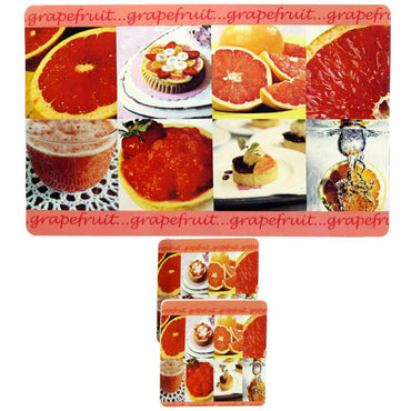 Sousplat Collection Set (12 Pcs) Grapefruit Home & Kitchen