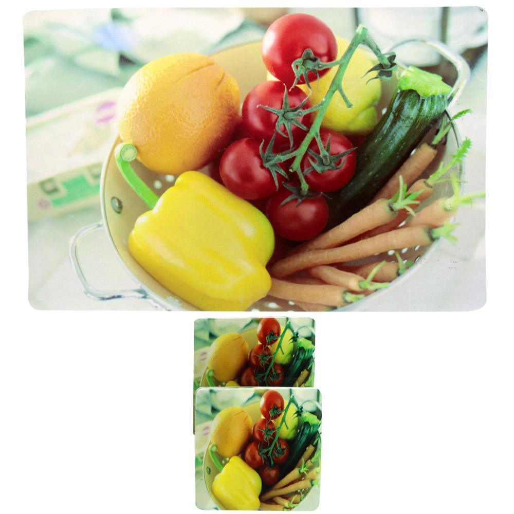 Sousplat Collection Set (12 Pcs) Vegetables Home & Kitchen