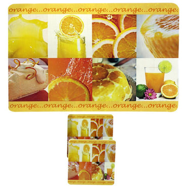 Sousplat Collection Set (12 Pcs) Orange Home & Kitchen