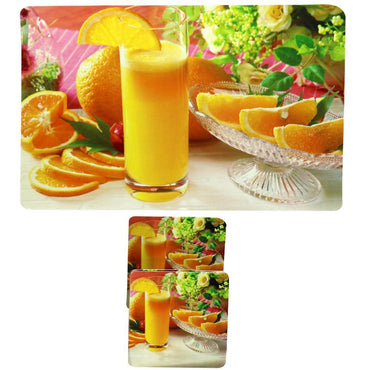 Sousplat Collection Set (12 Pcs) Orange Juice Home & Kitchen