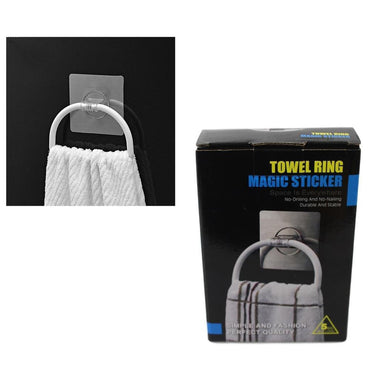 Towel Ring Magic Sticker No Drilling No Nailing Durable and Stable 15cm - Karout Online