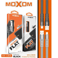 Shop Online MOXOM MX-CB08 Data/Charging Interface Flat Cable with Unique Lighting Support MOXOM MX-CB08 High Speed Transfer - Karout Online Shopping In lebanon