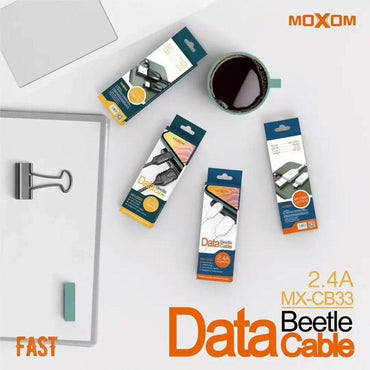 Shop Online Moxom MX-CB33 Charging/Data Interface, Fast Charging 2.4A High Speed Data Transfer Moxom MX-CB33 Lightning / Micro / Type-c - Karout Online Shopping In lebanon