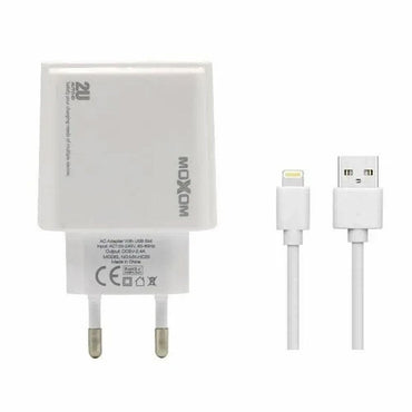 Shop Online MOXOM CHARGER MX-HC20 Two Fast Charging Ports 2.4A High Quality MOXOM CHARGER - Karout Online Shopping In lebanon