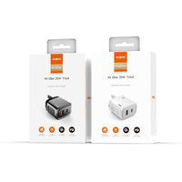 Shop Online MOXOM MX-HC65 PD Explorer 20W 18W QC 3.0 Dual Ports Home Travel Fast Charger - Karout Online Shopping In lebanon