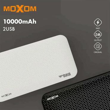Shop Online Moxom MX-PB10 Power Bank 10000mAh Dual Fast Charging Port with Display Moxom MX-PB10 Power Bank - Karout Online Shopping In lebanon