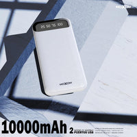 Shop Online Moxom power bank with LCD phone charger 2.4A output port power usb cable phone charging - Karout Online Shopping In lebanon