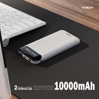 Shop Online Moxom power bank with LCD phone charger 2.4A output port power usb cable phone charging - Karout Online Shopping In lebanon