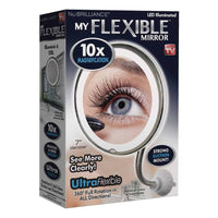 MY FLEXIBLE MIRROR 10x Magnification 7” Make Up Round Vanity Mirror for Home, Bathroom use with super strong suction cups As Seen On TV - Karout Online