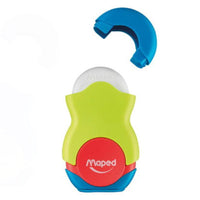 Maped 049121 Loopy Colors Eraser And Sharpener Green Stationery
