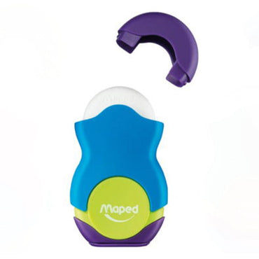 Maped 049121 Loopy Colors Eraser And Sharpener Blue Stationery