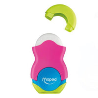 Maped 049121 Loopy Colors Eraser And Sharpener Fuchsia Stationery