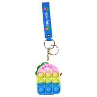 Small Pop It fidgets Keychain Bag with Faces PO-03 / TS-13 - Karout Online -Karout Online Shopping In lebanon - Karout Express Delivery 