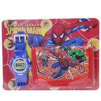 Kids Wallet With Watch Spider Man Toys & Baby