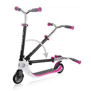 Globber Foldable Scooter Flow 125 Black Pink - Karout Online -Karout Online Shopping In lebanon - Karout Express Delivery 