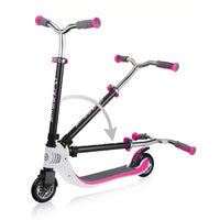 Globber Foldable Scooter Flow 125 Black Pink - Karout Online -Karout Online Shopping In lebanon - Karout Express Delivery 