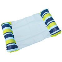 Shop Online Water Net Cloth Lounge Chair Foldable Inflatable Backrest Striped Floating Drainage - Karout Online Shopping In lebanon