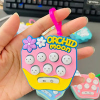 Jogger Game Machine Keychain Creative Cartoon Kawaii Schoolbag Keychain Cute Anti-Stress Toys Accessories / 3580 / KN-357 / 3578