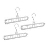 Organizers Multifunctional Magic Sliding Hanger 9 Hole Set of 3 pcs - Karout Online -Karout Online Shopping In lebanon - Karout Express Delivery 
