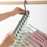 Organizers Multifunctional Magic Sliding Hanger 9 Hole Set of 3 pcs - Karout Online -Karout Online Shopping In lebanon - Karout Express Delivery 