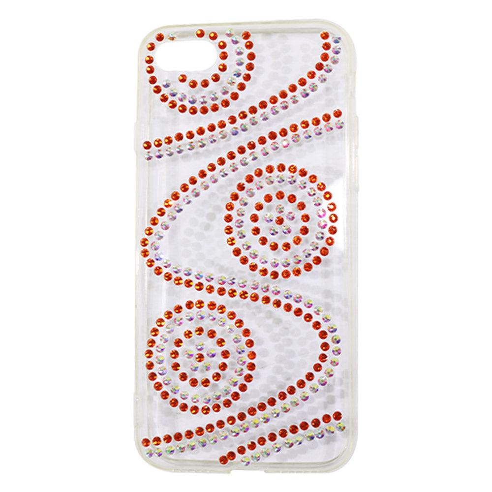 Phone Cover For Iphone 8 (Transparent with Strass) / AE-44 - Karout Online -Karout Online Shopping In lebanon - Karout Express Delivery 