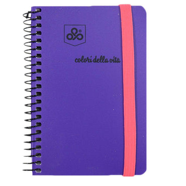 OPP Colori Della Vita Fluo Spiral With Elastic - 72 sheets / 7.5 x 10.5 cm - Karout Online -Karout Online Shopping In lebanon - Karout Express Delivery 