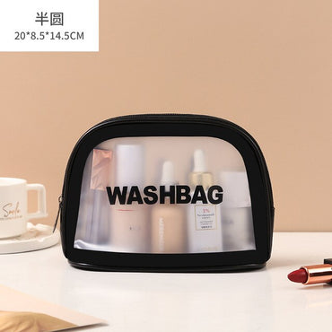 **(NET)**Multifunction Portable Small Pu Frosted Waterproof Cosmetic Bag / KC22-237