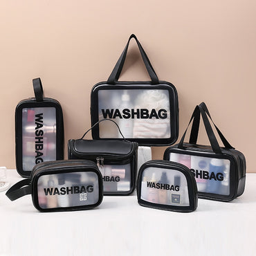 **(NET)**Multifunction Portable Small Pu Frosted Waterproof Cosmetic Bag / KC22-237