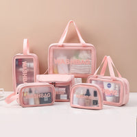 **(NET)**Multifunction Portable Small Pu Frosted Waterproof Cosmetic Bag / KC22-237