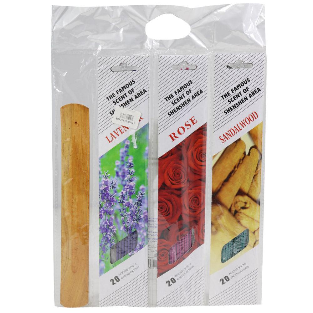 Freshener  Incense Sticks 3 Different Smells ( 60 Pcs) / MW-691 - Karout Online -Karout Online Shopping In lebanon - Karout Express Delivery 