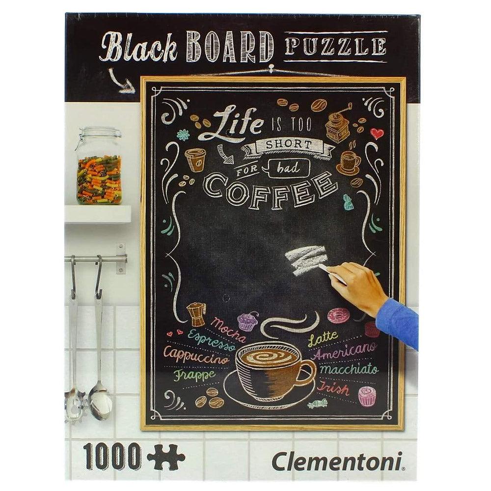 Clementoni Blackboard Puzzle Coffee 1000 pieces - Karout Online -Karout Online Shopping In lebanon - Karout Express Delivery 
