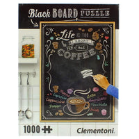Clementoni Blackboard Puzzle Coffee 1000 pieces - Karout Online -Karout Online Shopping In lebanon - Karout Express Delivery 