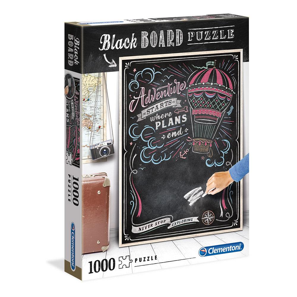 Clementoni Blackboard Travel Puzzle 1000 pcs - Karout Online -Karout Online Shopping In lebanon - Karout Express Delivery 