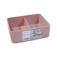 Lova Plastic Two Compartment Stackable Organizer / 030 - Karout Online -Karout Online Shopping In lebanon - Karout Express Delivery 