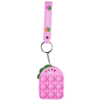 Small Pop It fidgets Keychain Bag with Faces PO-03 / TS-13 - Karout Online -Karout Online Shopping In lebanon - Karout Express Delivery 