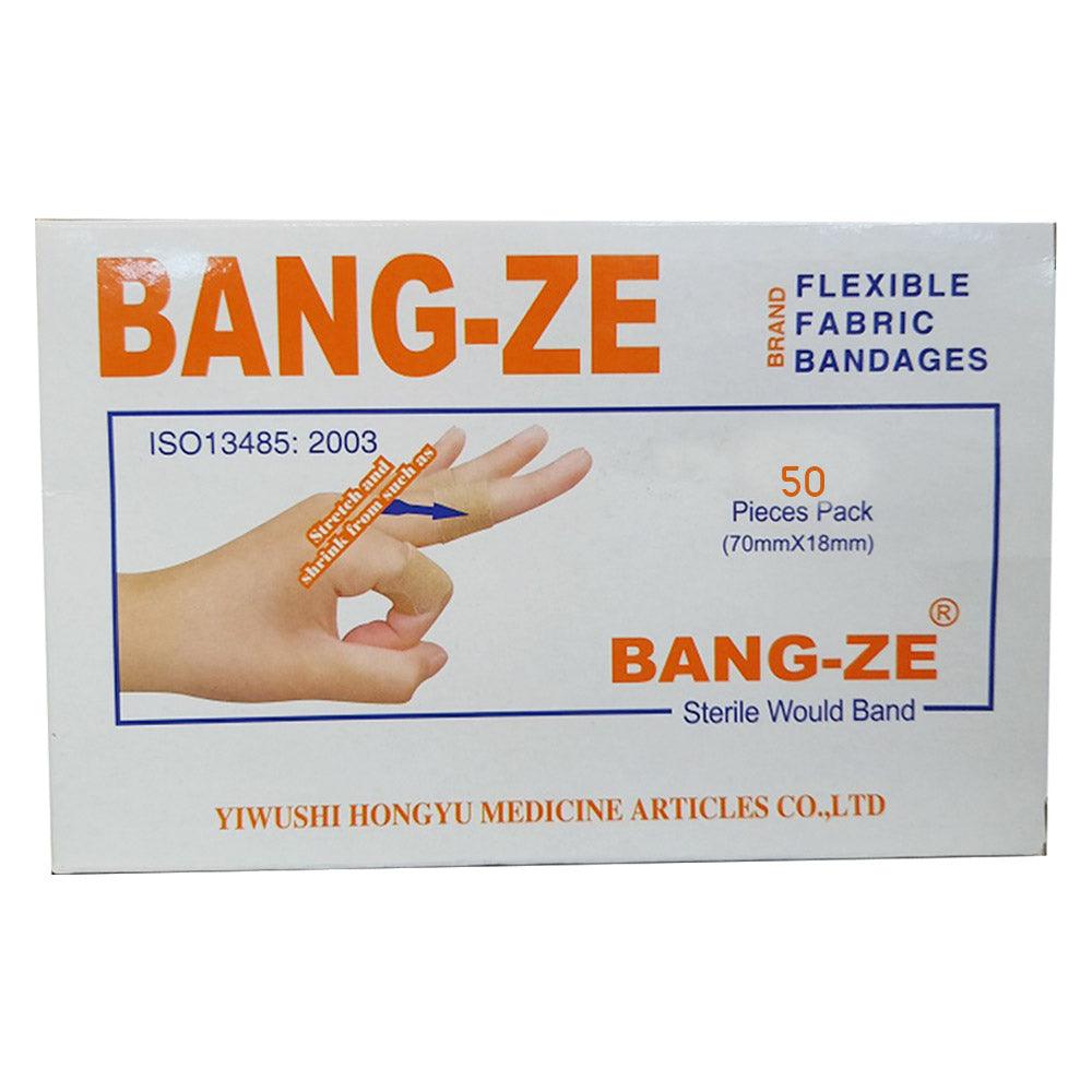 BANG-ZE Flexible Fabric Bandages (50 Bandages) - Karout Online -Karout Online Shopping In lebanon - Karout Express Delivery 