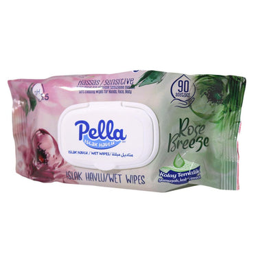 Pella Wet Wipes 90 Pcs - Karout Online -Karout Online Shopping In lebanon - Karout Express Delivery 