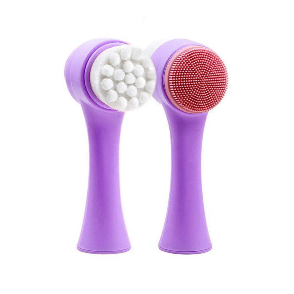 Brush Silicone Double-sided Face Cleaning Brush / 24763 - Karout Online -Karout Online Shopping In lebanon - Karout Express Delivery 