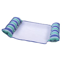 Shop Online Water Net Cloth Lounge Chair Foldable Inflatable Backrest Striped Floating Drainage - Karout Online Shopping In lebanon