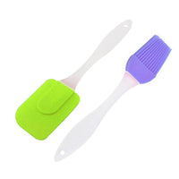 Silicone Spatula and Brush Set ( 2 Pcs) - Karout Online -Karout Online Shopping In lebanon - Karout Express Delivery 